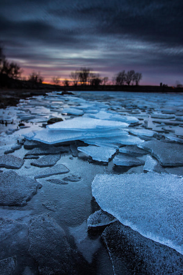 Sunset Photograph - Black Ice by Aaron J Groen