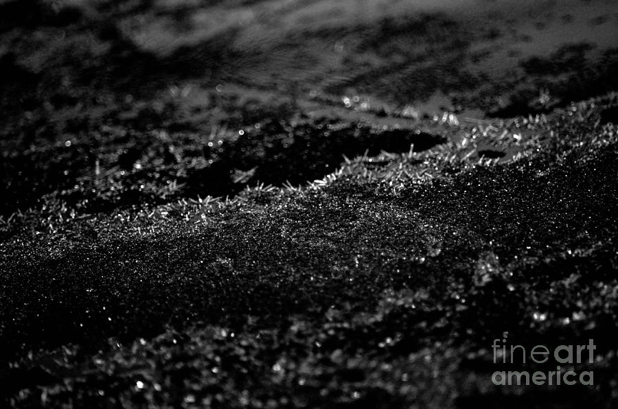 Black Ice Abstract Photograph by Maria Urso