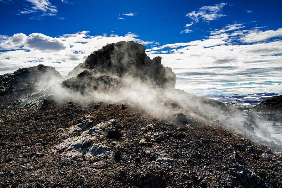Black lava field landscape in Iceland Photograph by Matthias Hauser