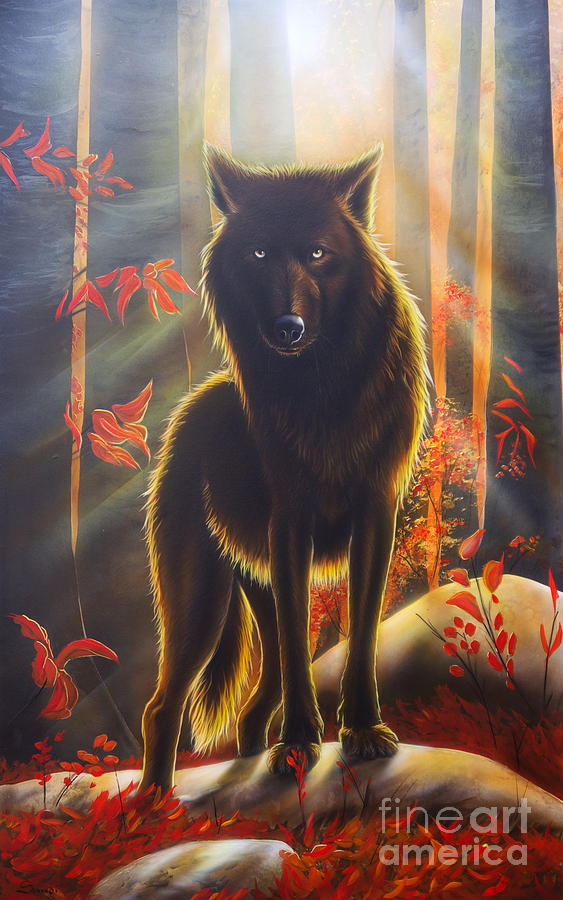 Fall Painting - Black Magic by Sandi Baker