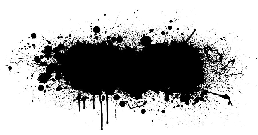 Black paint splash background Drawing by Enjoynz