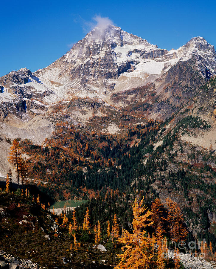 North Cascades National Park Photograph - Black Peak Above Maple Pass by Tracy Knauer