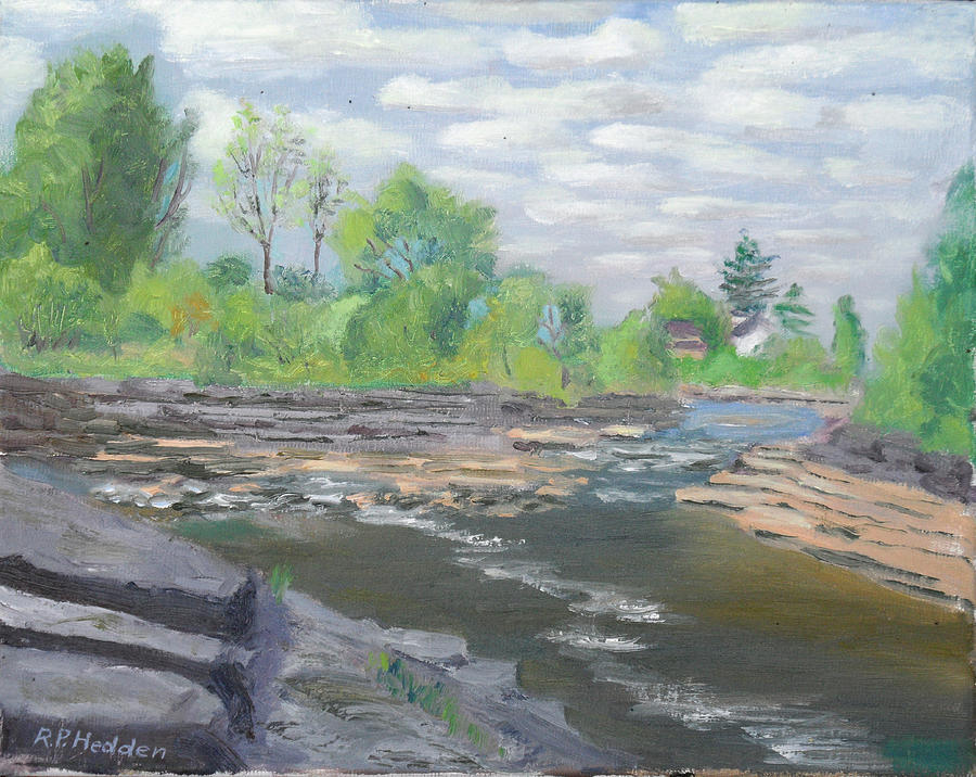 Black River Northern Ny Painting By Robert P Hedden Fine Art America
