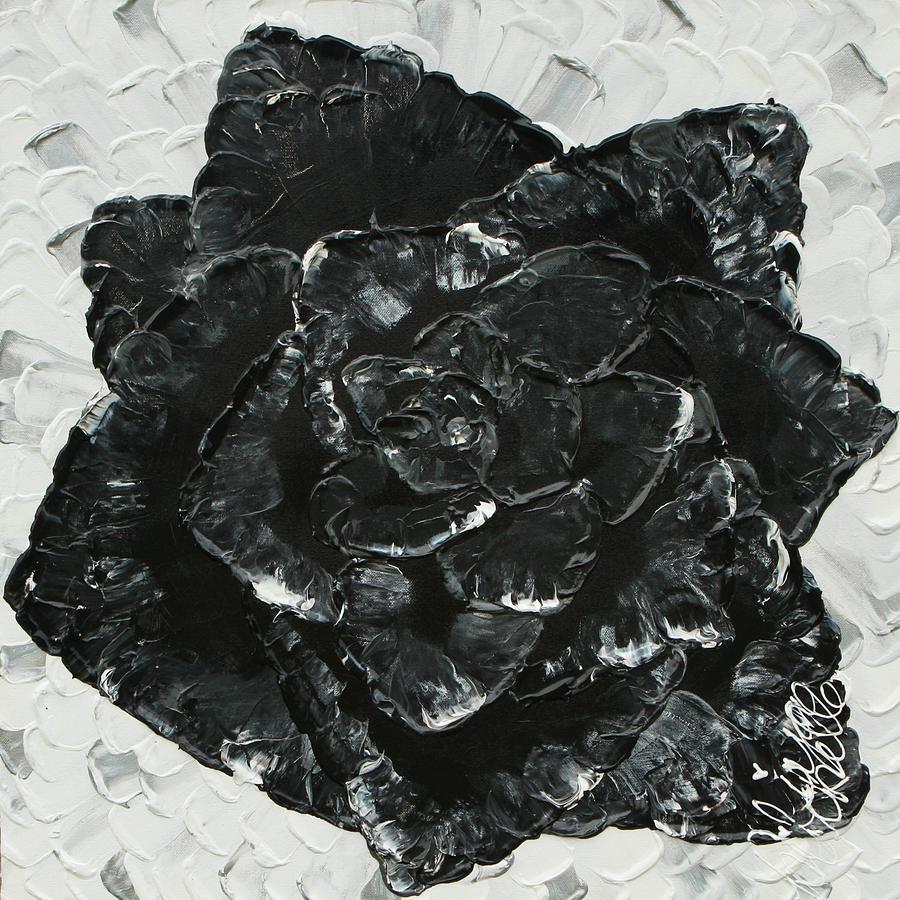  Black  Rose  I Painting  by Aliya Michelle