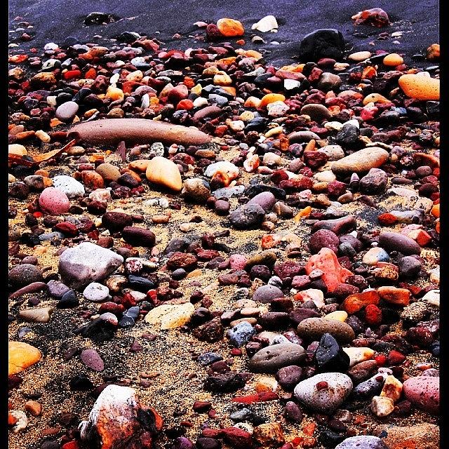Stones Photograph - Black Sand & Stones -you Can Buy A by Giorgio Maurandi