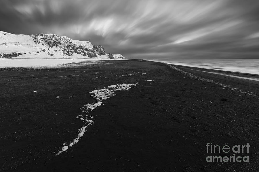 Black And White Photograph - Black Beach by Bahadir Yeniceri