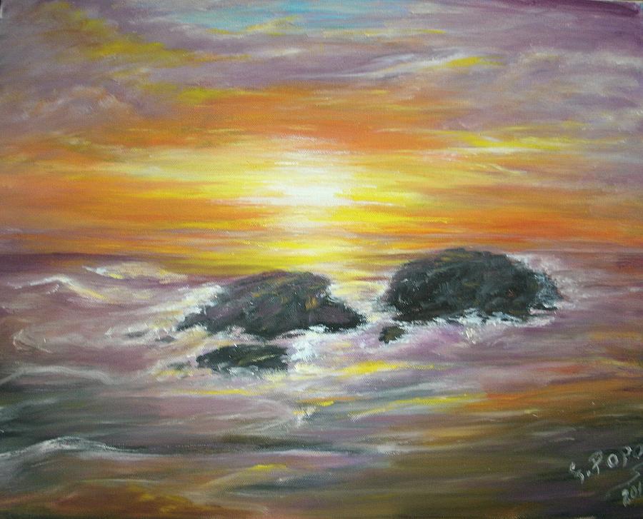 Black Sea Painting by Florentina Popa | Fine Art America