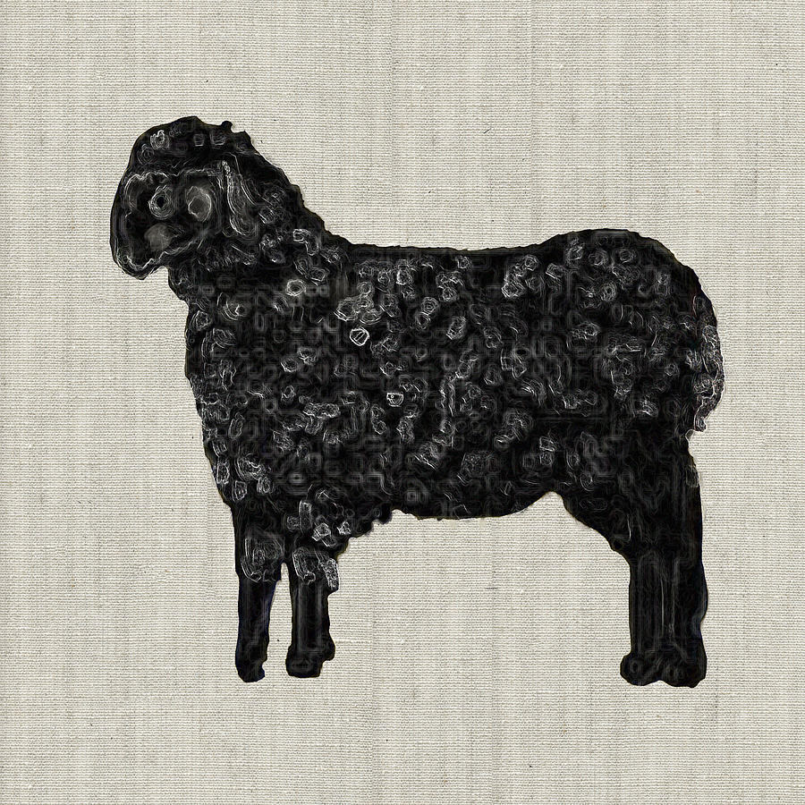 Black Sheep Painting by Portraits By NC