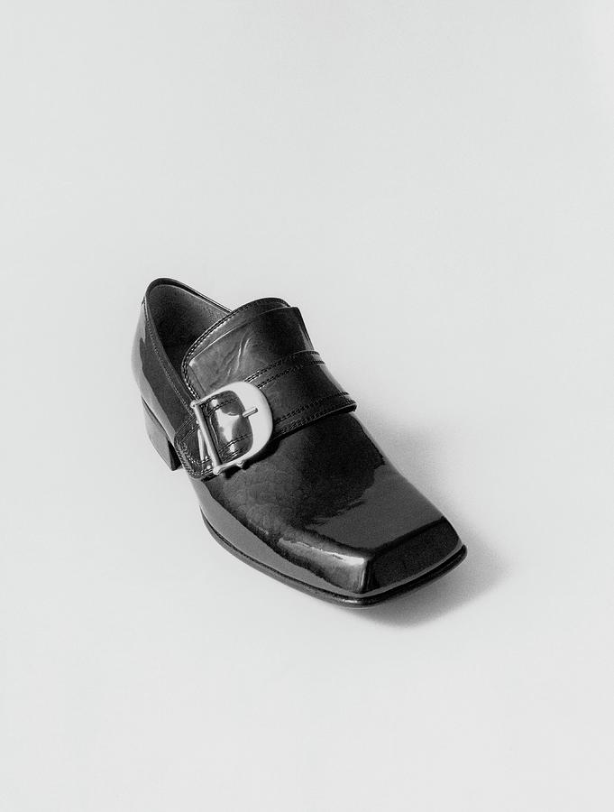Black Shoe Photograph by Leonard Nones