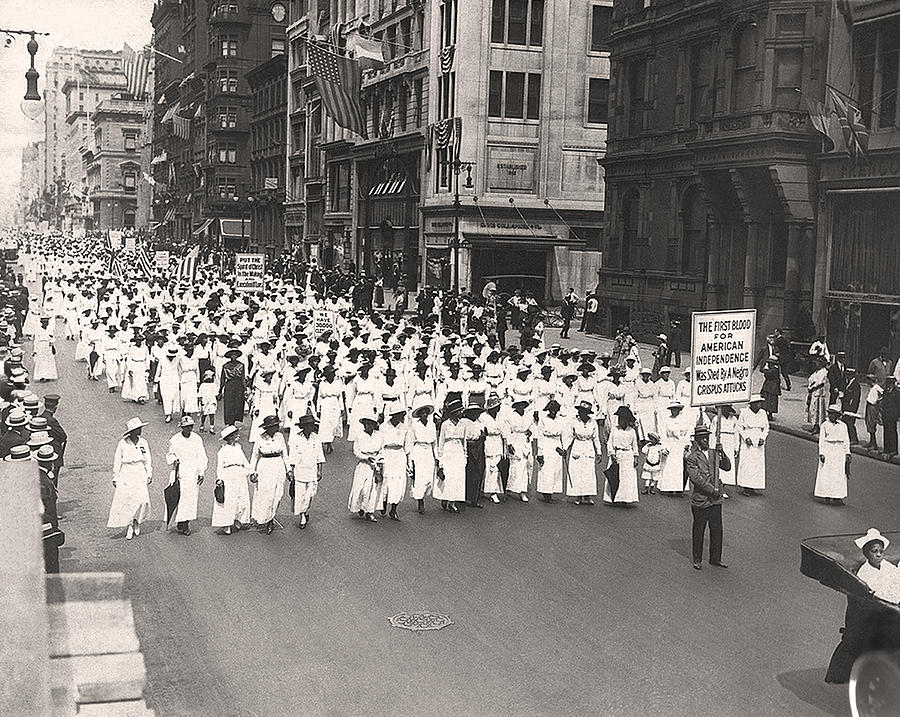 Black Silent Protest March Photograph by Underwood Archives
