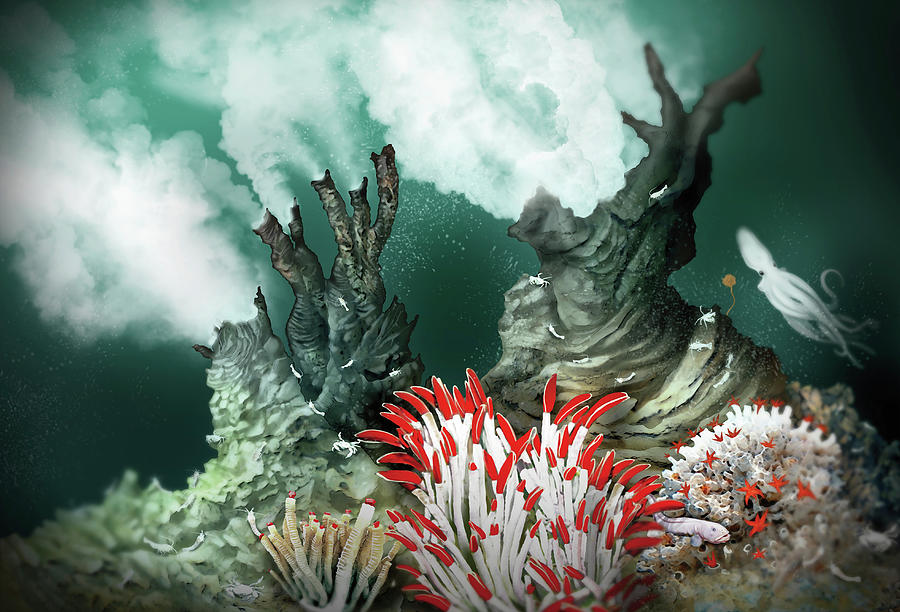 Black Smoker Hydrothermal Vent Photograph by Jose Antonio Penas/science Photo Library