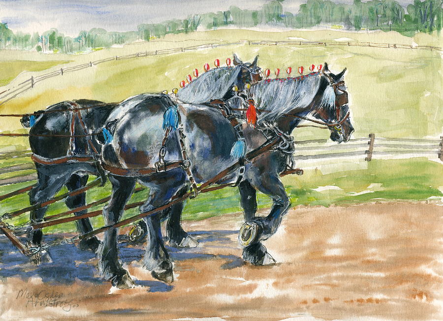 Black Team Painting by Mary Armstrong