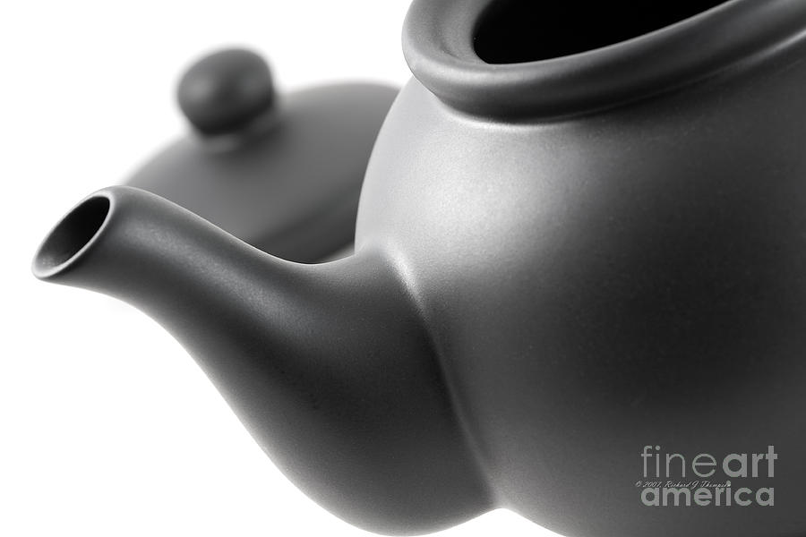 Black Teapot Photograph by Richard J Thompson 