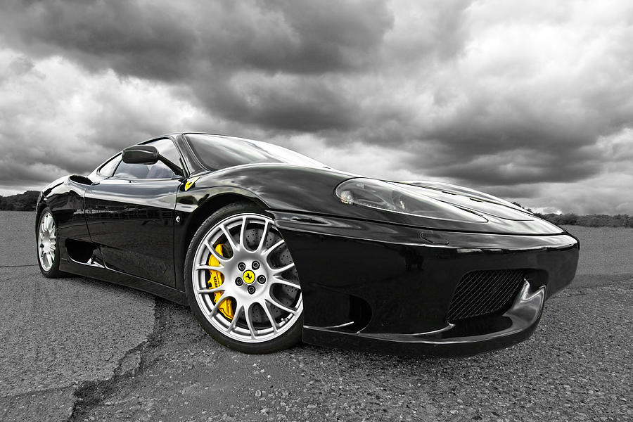 Black Thunder Ferrari Photograph by Gill Billington