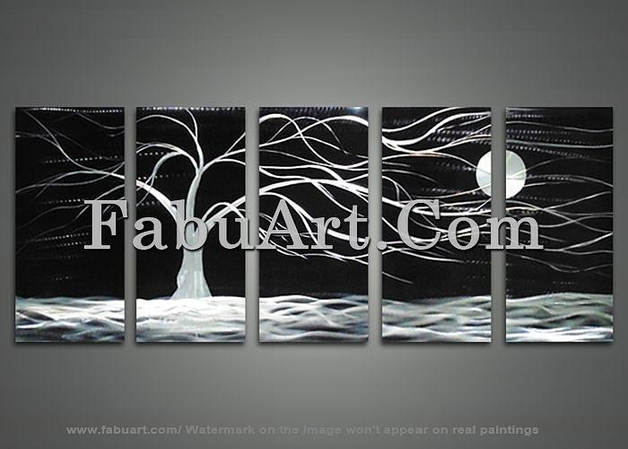 Black Tree Painting Painting by FabuArt Pixels