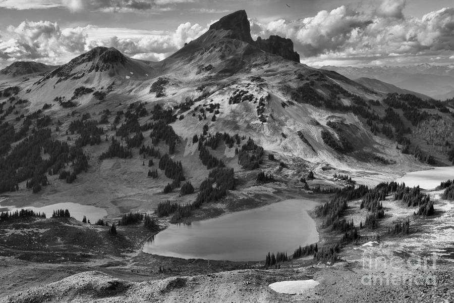 Black Tusk Lake In Black In White Photograph by Adam Jewell