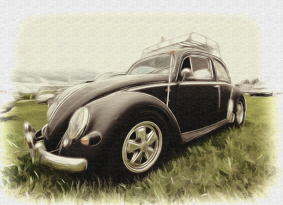 Black VW Bug Photograph by Steve McKinzie