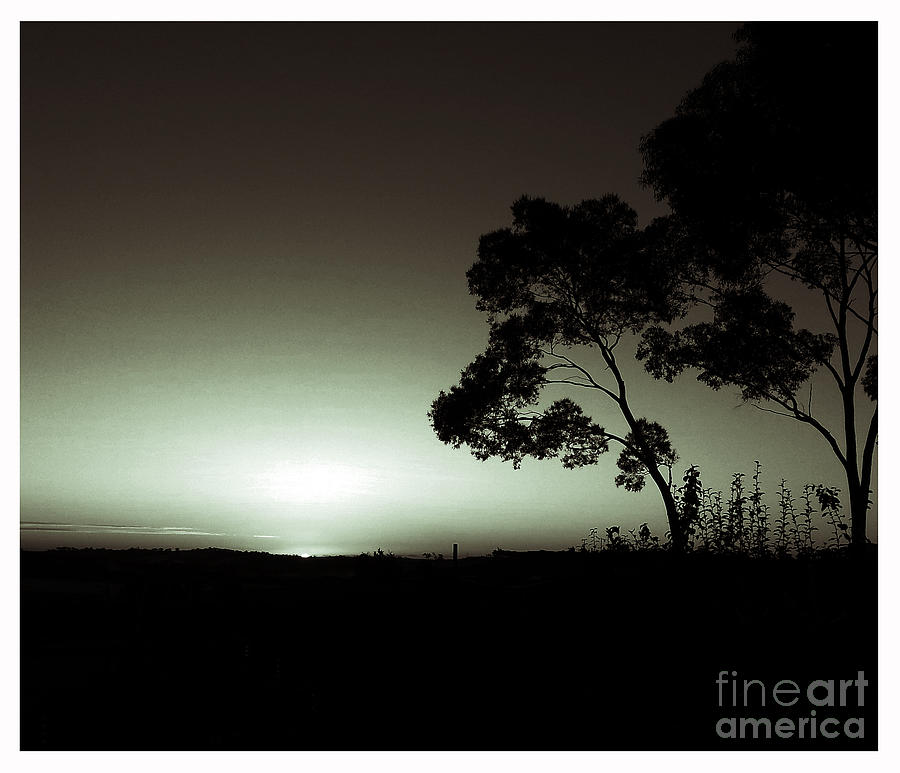 Black White Sunset Photograph by Angela DeFrias