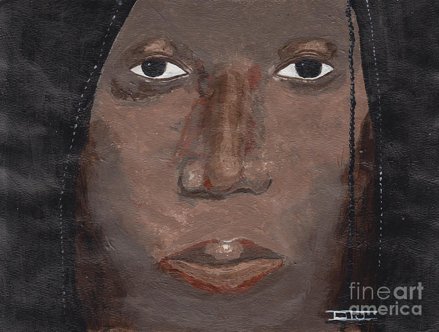 Black Woman Painting by David Jackson