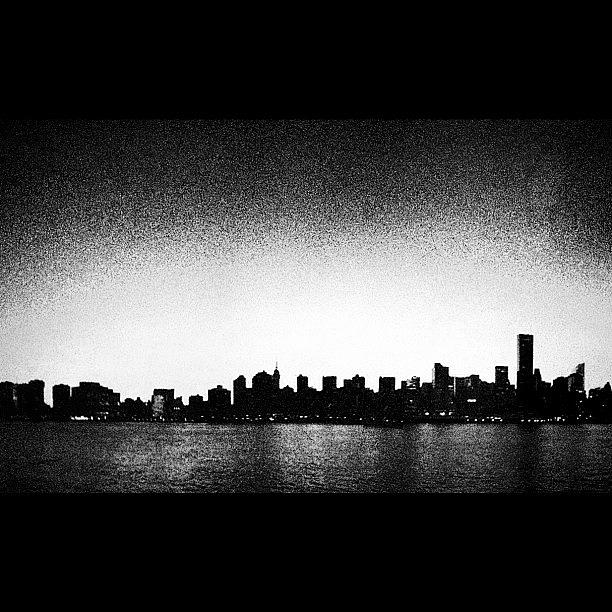 Skyline Photograph - #blackandwhite #nyc #skyline #black by Matthew Tarro