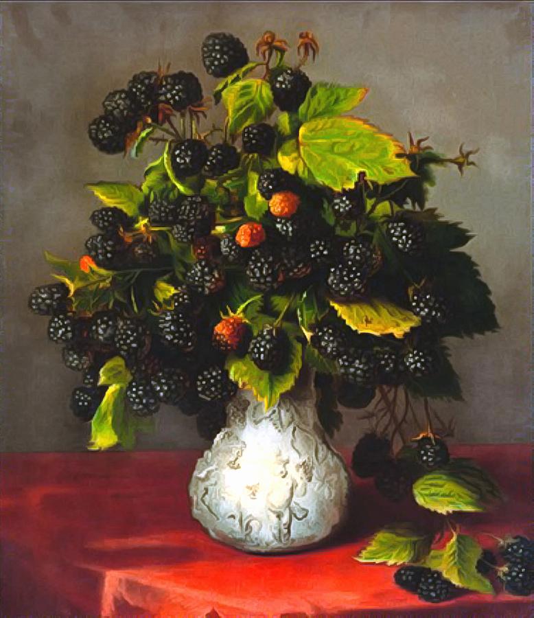 Blackberries Painting