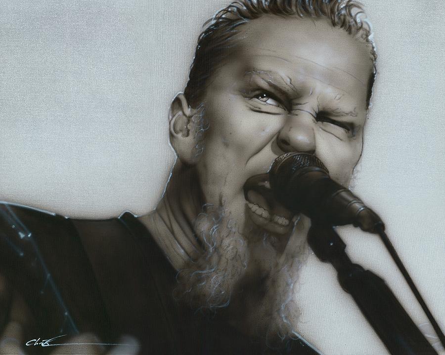 Metallica Painting - Blackened by Christian Chapman Art