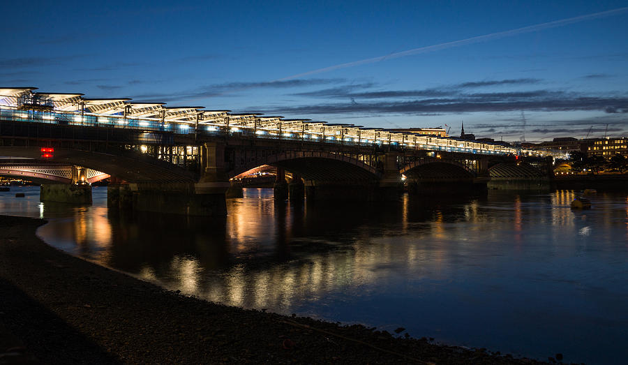 Blackfriars Bridge - London U K Photograph by Georgia Mizuleva