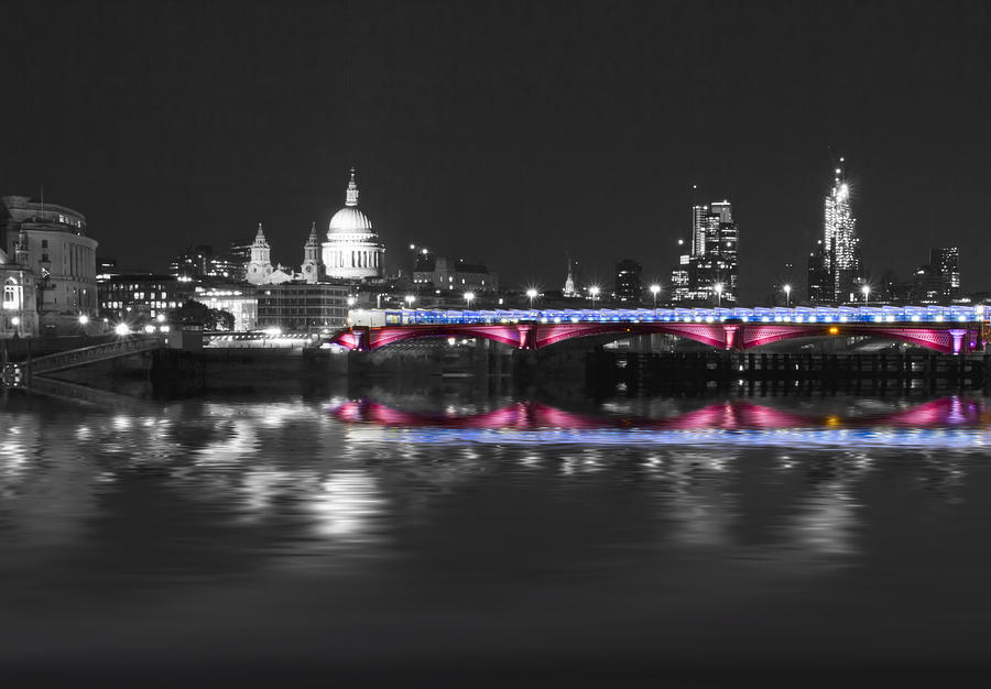 Blackfriars Bridge Thames London Photograph by David French