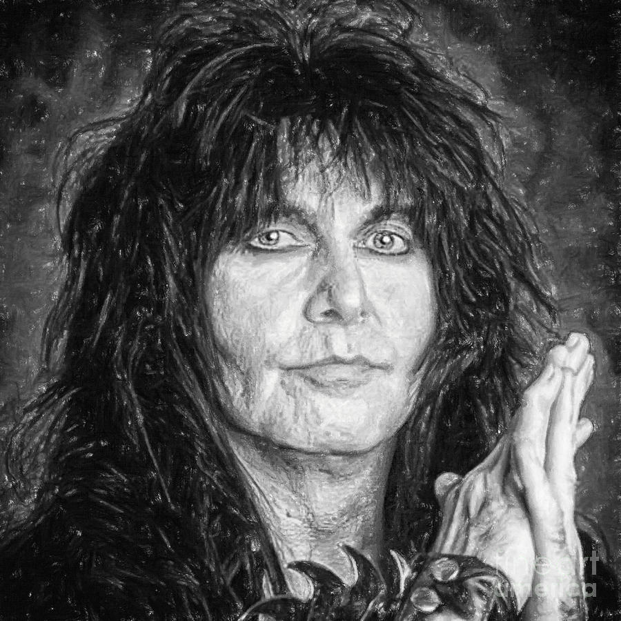 Blackie Lawless Drawing by Antony McAulay