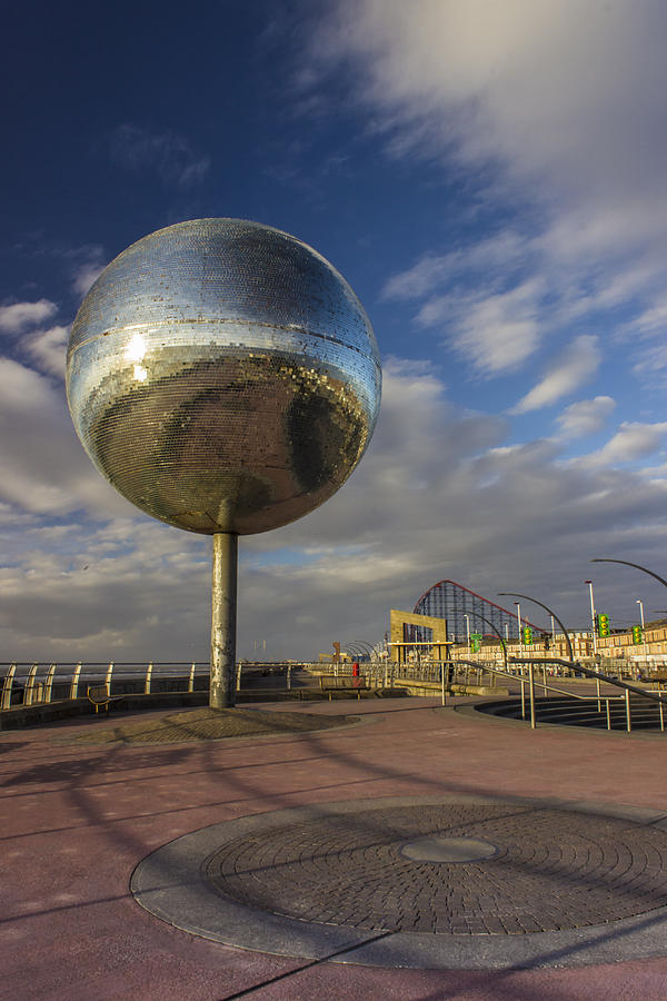 Blackpool beach mirror ball Photograph by Paul Madden - Pixels