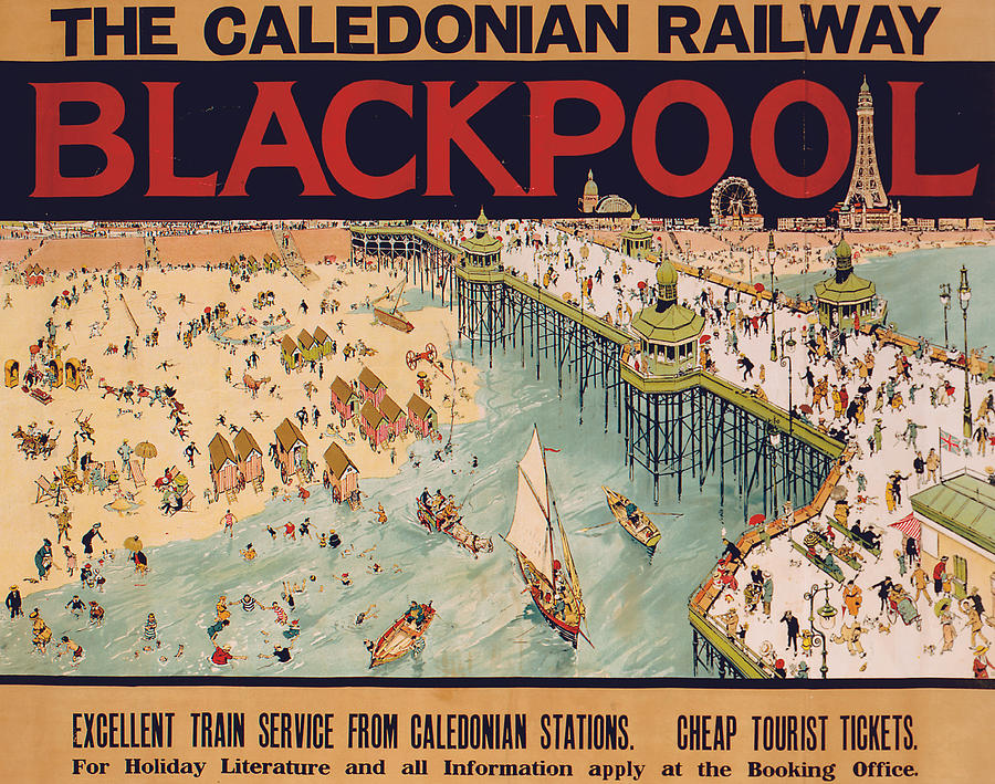 Blackpool Painting by Tony Sarg