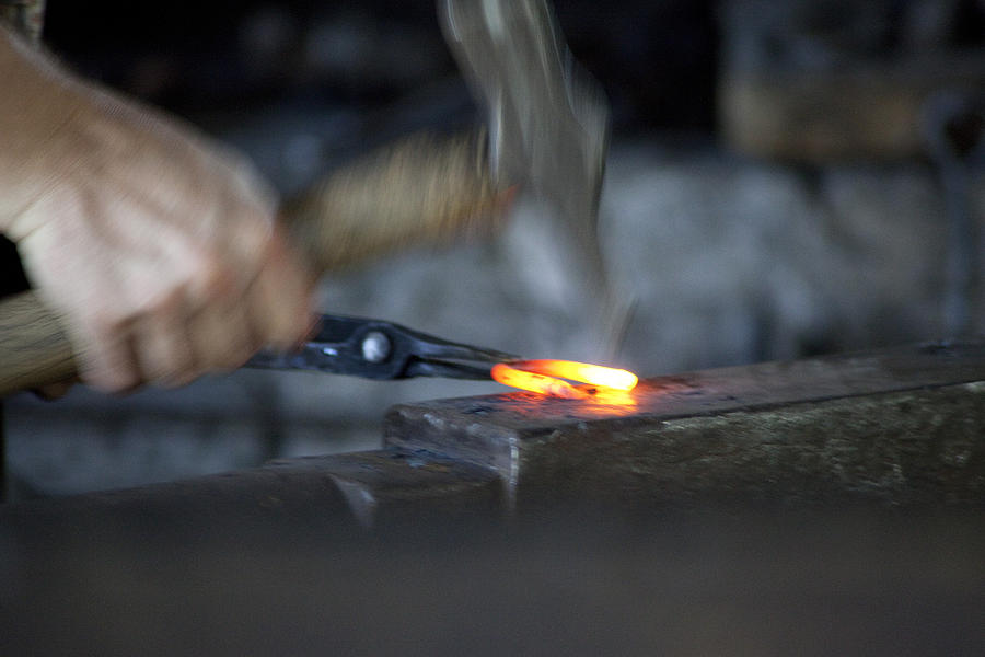 Blacksmith Photograph - Blacksmith by Carol Ann Thomas