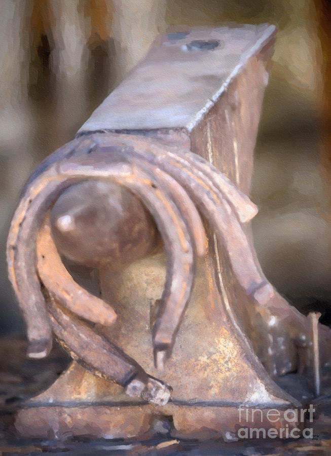 Blacksmith-Horseshoes Digital Art by David Millenheft