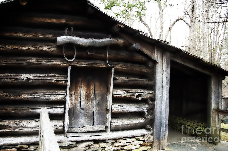 Cabin Photograph - Blacksmith Quarters by Nancy Stein