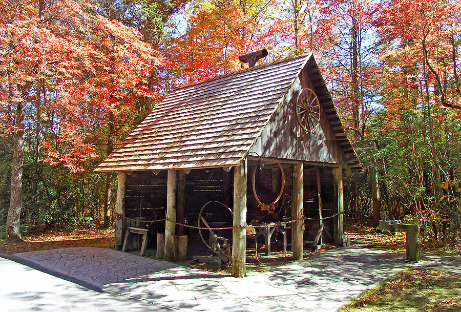 Blacksmith Shop in the Fall Photograph by Duane McCullough