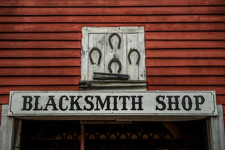 Blacksmith Shop Sign Photograph by Paul Freidlund