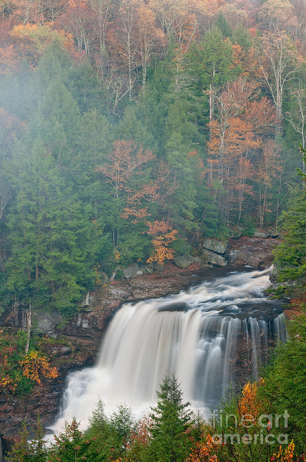 Fall Photograph - Blackwater Falls D300_15998 by Kevin Funk