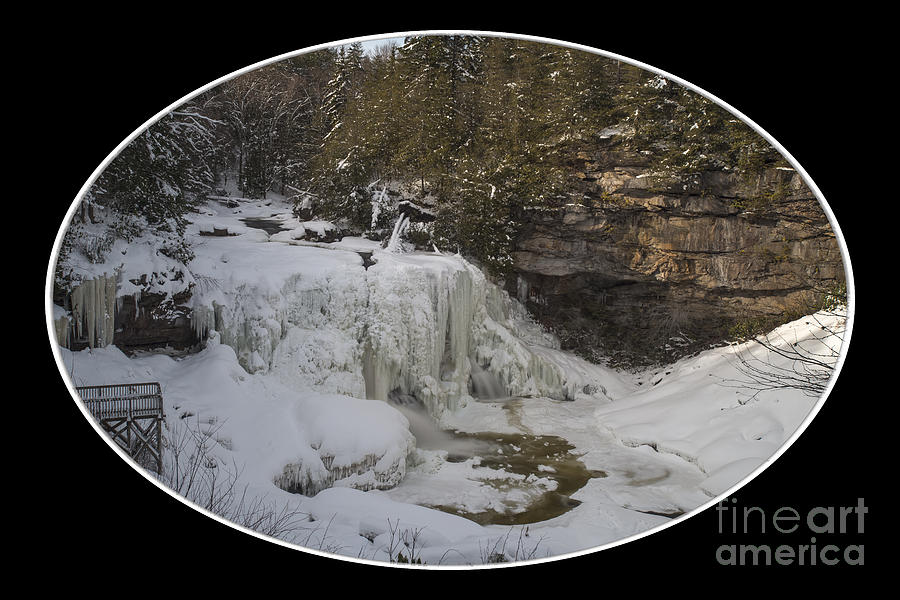 Blackwater Falls in the winter Photograph by Dan Friend