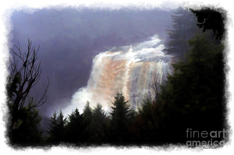 Blackwater Falls scenic Photograph by Dan Friend