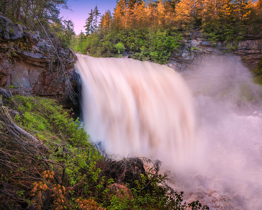 Blackwater Falls Spring Thaw Photograph by Mary Almond
