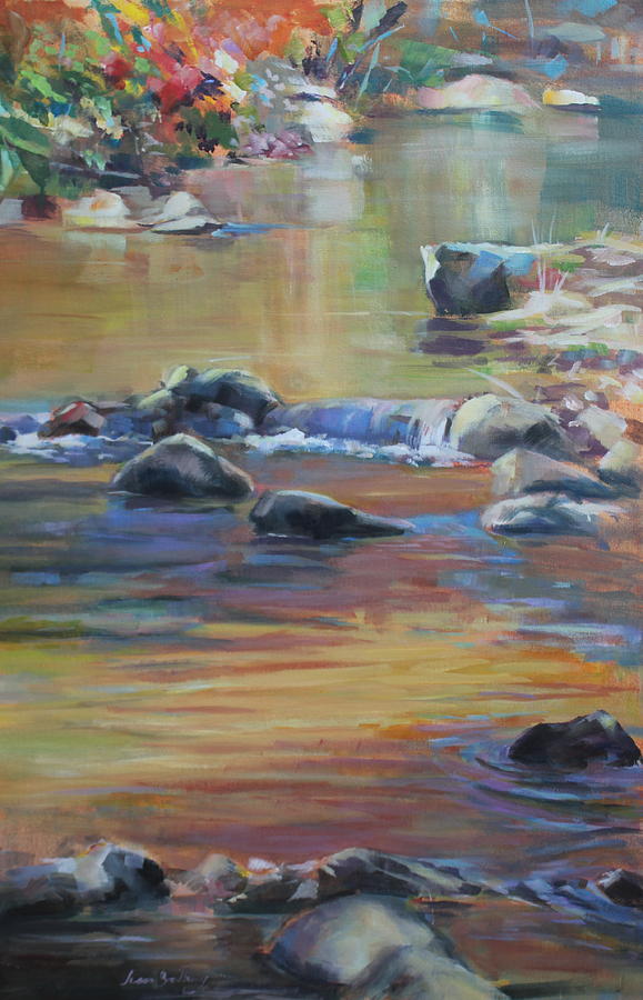 Blackwater River in Autumn Painting by Susan Bradbury