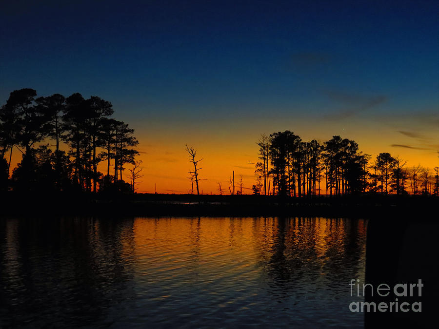 Sunset Photograph - Blackwater Sunset 26 December 2014 by Rrrose Pix