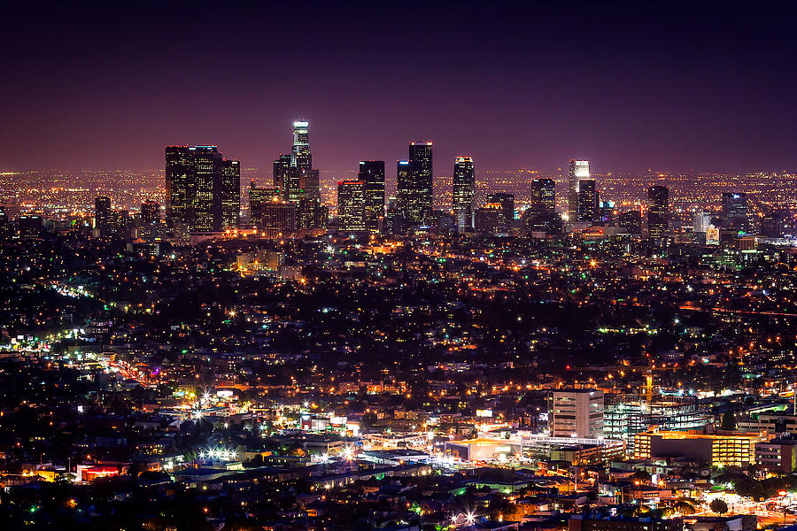 Blade Runner Photograph - Los Angeles Skyline by Alexis Birkill