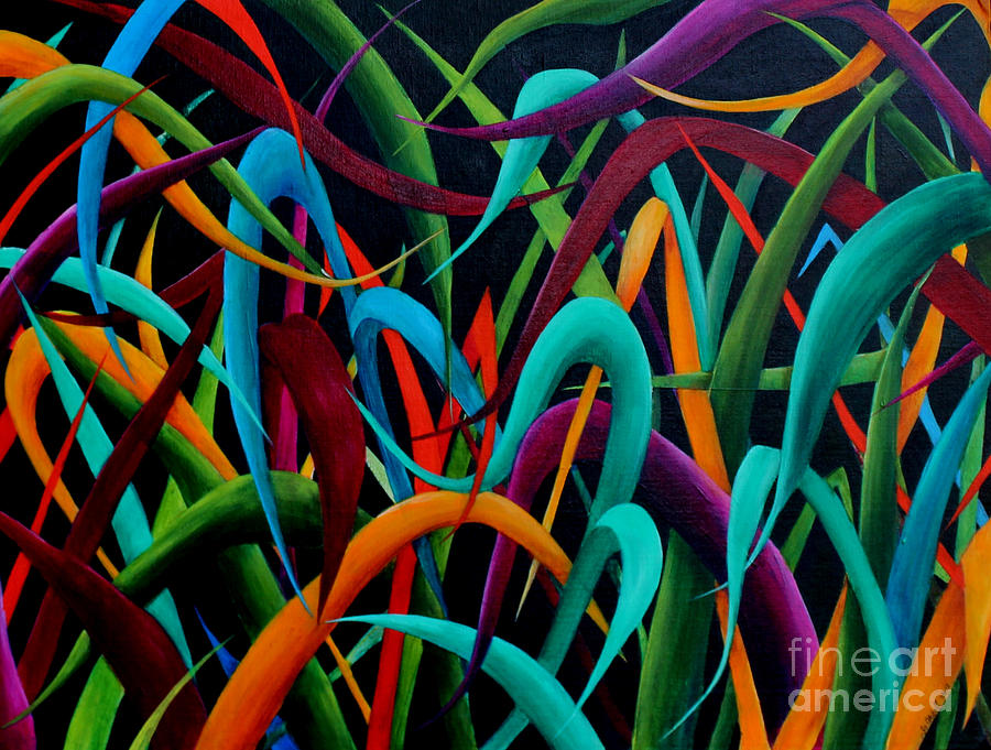 Nature Painting - Blades of Color by Joanne Abbott