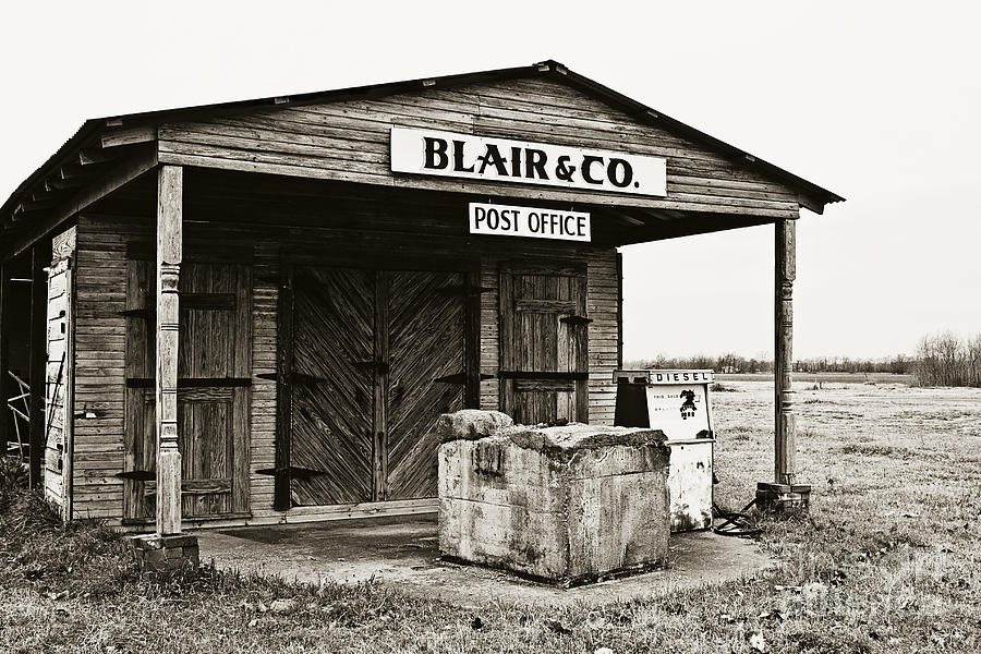 Sign Photograph - Blair and Co. - sepia by Scott Pellegrin