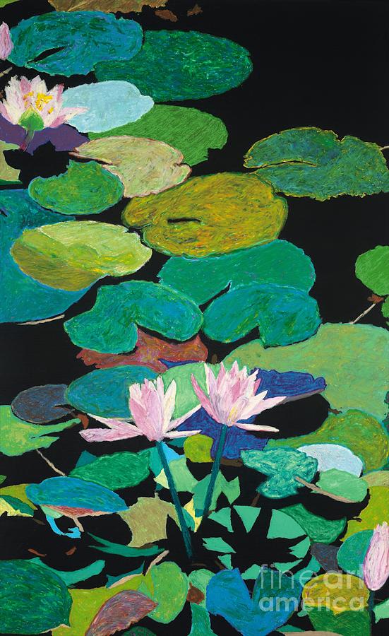 Flower Painting - Blairs Pond by Allan P Friedlander