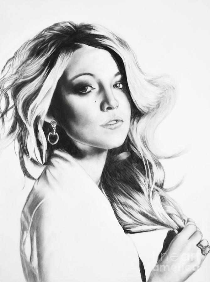 Blake Lively Drawing By Michael Durocher