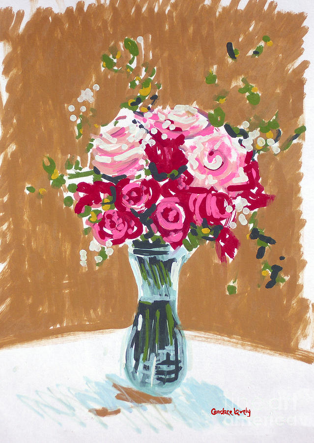 Blakes 21st Roses Painting by Candace Lovely