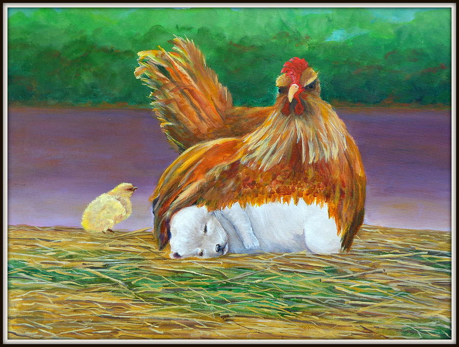 Blame It On Your Parent Painting by Deborah Naves