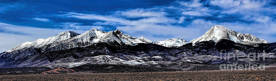Blanca Mountains near Fort Garland Colorado Photograph by Jon Burch Photography